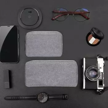 Цифровой портативный органайзер, чехол для наушников, дорожная сумка для хранения, аксессуары на молнии, зарядное устройство, кабель для передачи данных, USB-сумка