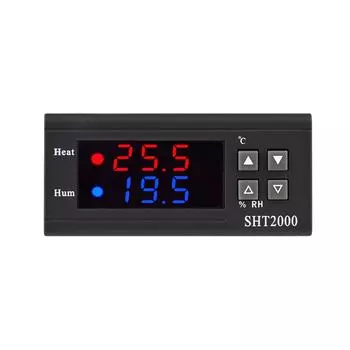 Цифровой регулятор температуры SHT2000, интеллектуальный регулятор температуры, переменный ток 110 ~ 220 В, холодильник чёрный