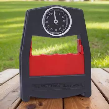 Цифровой ручной динамометр, 396 фунтов/180 кг, тестер прочности захвата с ЖК-экраном для тренировки предплечий, силовой тренировки пальцев, тяжелой атлетики красный