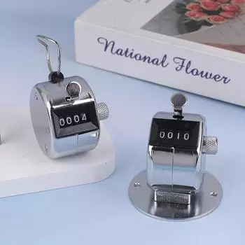 Цифровой ручной счетчик для подсчета очков, ручной счетчик для гольфа, тренировочный счетчик с 4-значным номером, ручной счетчик для подсчета очков, мини-механический