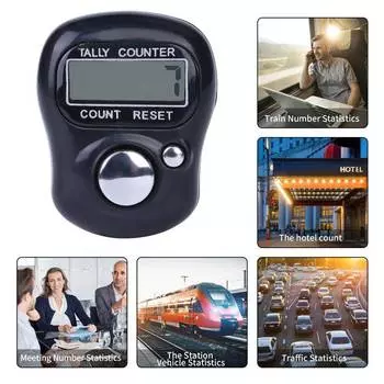 Цифровой счетчик на палец, ручной счетчик рядов вязания, кликер, новый мини-счетчик маркеров, ЖК-дисплей малахитовая зелень