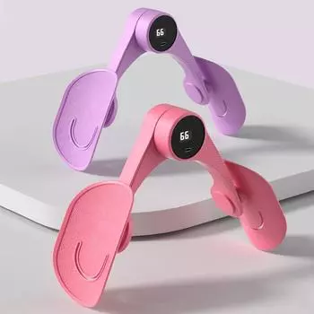 Цифровой счетчик Тренажер для бедер Тренажеры для ног Тренажер для мышц тазового дна Тренажер для бедер Тренажер для ног Тренажер для внутренней части бедра Оборудование для фитнеса фиолетовый