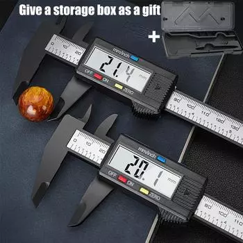 Цифровой штангенциркуль, измерительный инструмент, электронный микрометр, штангенциркуль, подарите коробку для хранения