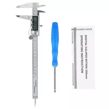 Цифровой штангенциркуль с нониусом 8 дюймов200 мм измерительный инструмент с электронным корпусом из нержавеющей стали 150mm