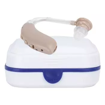 Цифровой слуховой аппарат Bluetooth с возможностью зарядки, чистый звук, усилитель для слабослышащих, штекер 100240 В US Plug розовый