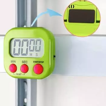 Цифровой таймер, магнитный таймер для приготовления пищи, большой экран, таймер обучения, напоминание для кухонных упражнений в классе белый