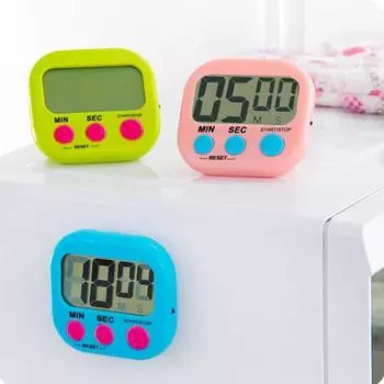 Цифровой таймер, магнитный таймер для приготовления пищи, большой экран, таймер обучения, напоминание для кухонных упражнений в классе белый