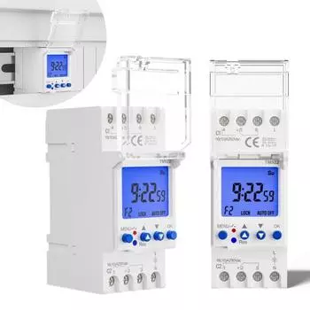 Цифровой таймер, простая настройка, многофункциональный, 2-канальный, программируемый, интервальный таймер с двумя реле 85 265V