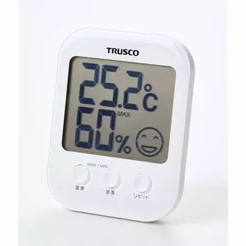 Цифровой термогигрометр TRUSCO с уведомлением о риске теплового удара/гриппа TDTM-001