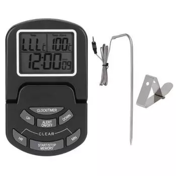 Цифровой термометр для барбекю, термометр для гриля, приготовление мяса, духовка, с портативным зондом