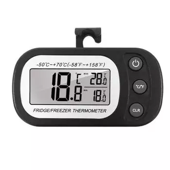 Цифровой термометр для холодильника, большой ЖК-дисплей, магнитный подвесной водонепроницаемый холодильник с морозильной камерой, электронный датчик температуры, кухонные гаджеты белый