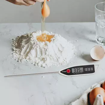 Цифровой термометр для мяса для приготовления пищи, цифровой пищевой термометр, мгновенное считывание красный