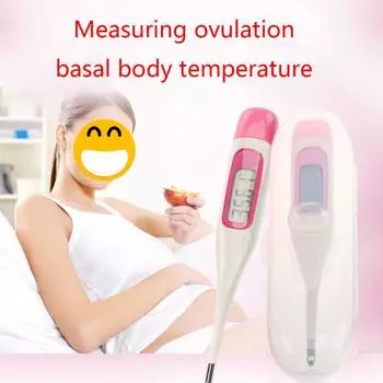 Цифровой термометр для женской овуляции с ЖК-дисплеем, измерение базальной температуры, легкое считывание показаний