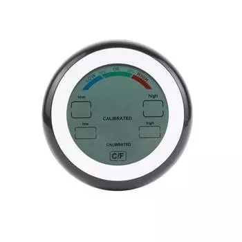 Цифровой термометр-гигрометр, измеритель температуры и влажности °C/°F, макс. и мин. значение, дисплей тенденции, мини-измеритель температуры и влажности синий