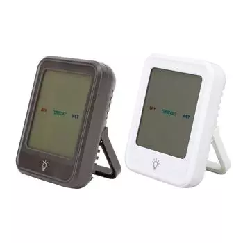 Цифровой термометр-гигрометр, профессиональный высокоточный четкий дисплей, комнатный термометр, влажность White