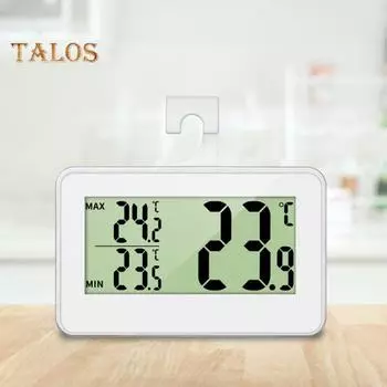 Цифровой термометр, многофункциональный, высокоточный, гибкий, полезный, цифровой термометр для холодильника, бытовой прибор белый