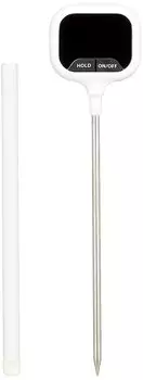 Цифровой термометр Pearl Metal с белым светодиодом и измерением HAKARI D-6478 белый