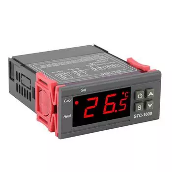 Цифровой термостат с регулятором температуры переменного тока STC-1000, 110–220 В, с датчиком