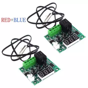 Цифровой термостат W1209 DC 12 В с функцией нагрева и охлаждения, регулятор температуры, миниатюрный термостат, панель переключателя управления температурой XH-W1209