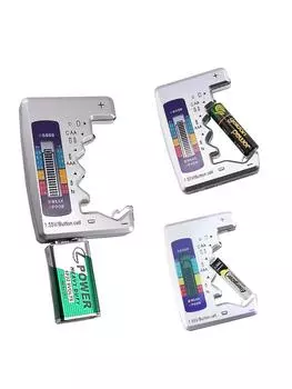 Цифровой тестер батарей, ЖК-дисплей, AA/AAA/9 В/1,5 В, емкость батареи таблеточного элемента, проверка емкости детектора, диагностический инструмент