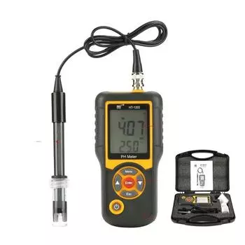 Цифровой тестер pH метр HT-1202 Высокоточный анализатор качества воды Labs pH измеритель кислотности для морской воды пресноводной аквакультуры