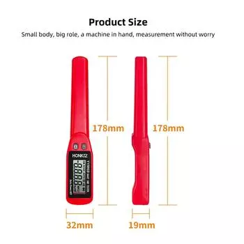 Цифровой тестер устройств поверхностного монтажа Интеллектуальное устройство для испытания конденсаторов резисторов непрерывности диодов разноцветный