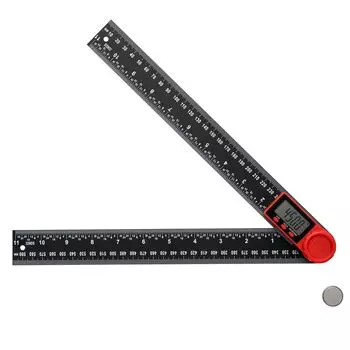 Цифровой угломер SCITOOLS, диапазон измерения 300 мм, ЖК-экран из АБС-пластика, измеритель угла, угломер, измерение угла, измерение длины, легкий, компактный