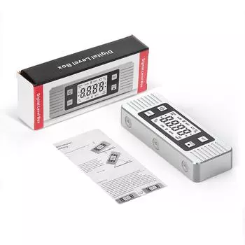 Цифровой угломер, угломер, инклинометр, электронный уровень с подсветкой, 4x90 градусов, магнитный угломер