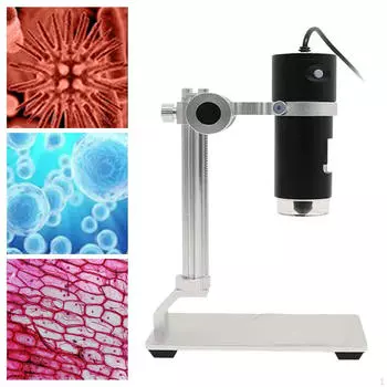 Цифровой USB-микроскоп, 280-кратное увеличение, лупа с подставкой для ремонта электронных приборов 2.1 million pixels