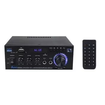 Цифровой усилитель AK45 40Wx2 2,0 канала Hi-Fi стерео аудио усилитель мощности 400Wx2 AC 90 В-240 В Bluetooth-совместимый 5,0 для дома