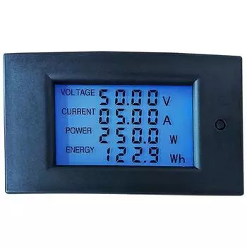 Цифровой ваттметр постоянного тока 20A 2000W Power Panel Meter Monitor Power Energy Voltmeter
