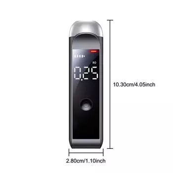 Цифровой ЖК-дисплей алкотестер 0-200 мг/100 мл полицейский алкотестер портативный с предупреждающим звуковым сигналом детектор алкоголя чёрный