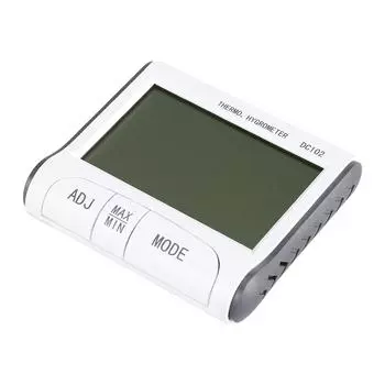 Цифровой ЖК-термометр для помещений, гигрометр, измеритель температуры и влажности в помещении, часы