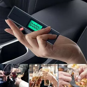 Цифровой ЖК-тестер алкоголя в выдыхаемом воздухе Алкотестер Анализатор Детектор