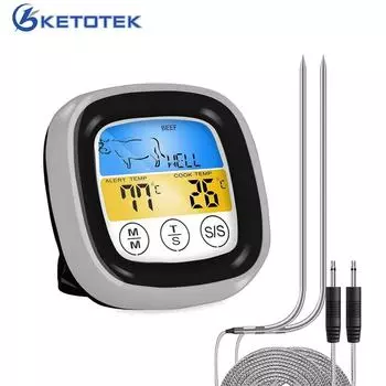 Цифровой зонд, термометр для мяса, кухонный прибор для приготовления пищи, выпечки, барбекю, измеритель температуры, датчик из нержавеющей стали