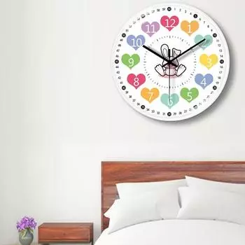 Цифровые 3D милые настенные часы для гостиной, современные детские круглые настенные часы, бесшумные, для спальни, Horloge Murale, украшение для дома