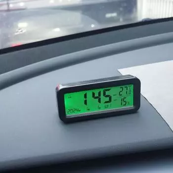 Цифровые автомобильные часы на солнечной энергии, термометр, USB-аккумулятор, домашний измеритель температуры и влажности автомобиля, календарь, напоминание, автоматическое освещение, две подсветки Solar