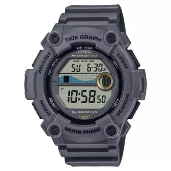 Цифровые часы CASIO с функцией отображения данных о приливах и отливах, серия Overseas, модель серая [Casio] мужские и WS-1300 (Темный WS-1300H-8AV) [Продукт]