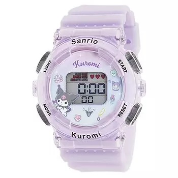 Цифровые часы Flame Sanrio Kuromi Purple [Sun Co., Ltd.] J-Axis CR3C0003-KU женские