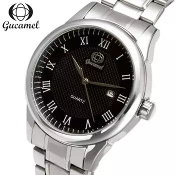 Цифровые часы GUCAMEL, мужские кварцевые часы, кварцевые часы с одним календарем