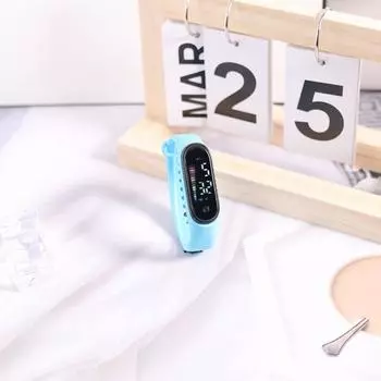 Цифровые часы M11, детские часы, водонепроницаемые, красочные, со светодиодной подсветкой, студенческие детские спортивные часы с мягким ремешком, часы с прозрачным дисплеем фиолетовый