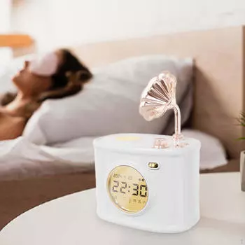Цифровые часы Подарочные Ретро Беспроводные Bluetooth-динамики для прикроватного домашнего рабочего стола белый