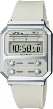 Цифровые часы Reprint Design Overseas Model бежевый уретановый ремешок [Casio] A100WEF-8A мужские [Товар]
