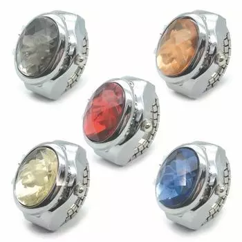 Цифровые часы с 3D-цветочным перекидным кольцом — популярный стиль, 5 цветов, модель J-122, изысканный дизайн One Size синий