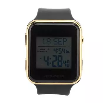 Цифровые часы с будильником и календарем, многофункциональные, водонепроницаемые, из нержавеющей стали, для улицы золотой