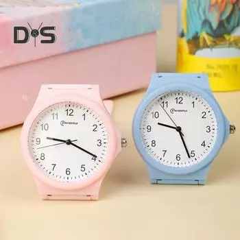 Цифровые часы унисекс, водонепроницаемые, с четким принтом, разборчивый циферблат, регулируемый ремешок из искусственной кожи, противоударные, высокая точность, без задержек, экзамен для студентов чёрный