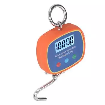 Цифровые крючковые весы ЖК-дисплей Мини ручные портативные подвесные весы кран Максимальный вес 100 кг
