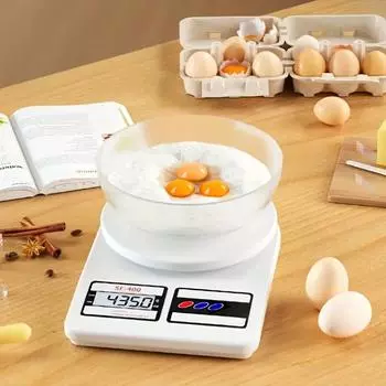 Цифровые кухонные весы 10 кг/1 г Точные электронные весы для пищевых продуктов ЖК-дисплей Портативные цифровые весы Кухонные принадлежности