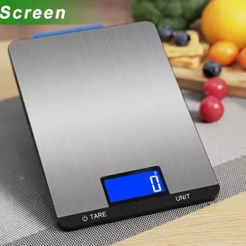 Цифровые кухонные весы FODWET с большой платформой - 22 фунта/10 кг Прецизионные кухонные весы с точностью 1 г и функцией тары, Многофункциональные 5Kg