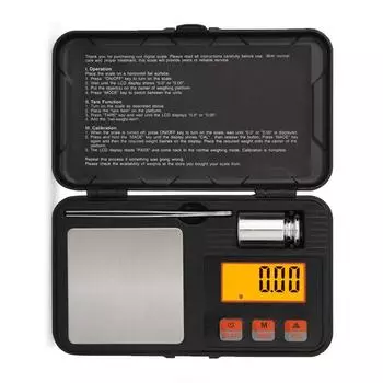 Цифровые мини-весы 200 г/0,01 г 50 г/0,001 г, высокоточные карманные электронные весы, весы для взвешивания продуктов питания, ювелирные весы